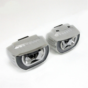 LED matrix with 4 high low beam projector lens with new design and moduler projector lens for automotive headlight 