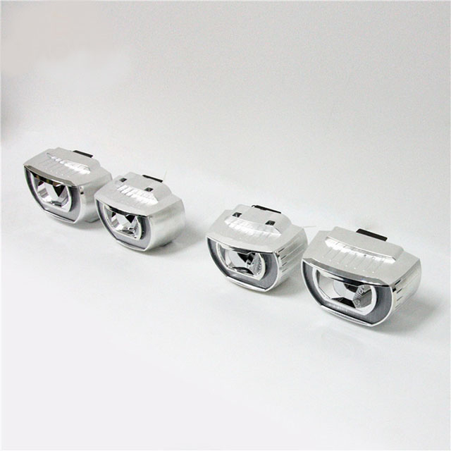 LED matrix with 4 high low beam projector lens for automotive headlight 